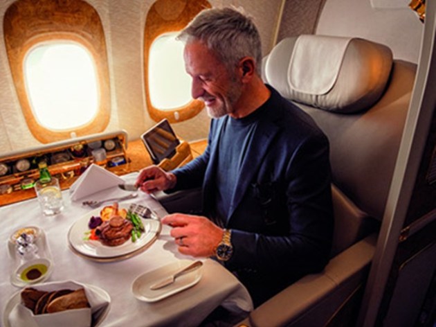 eating in the flight