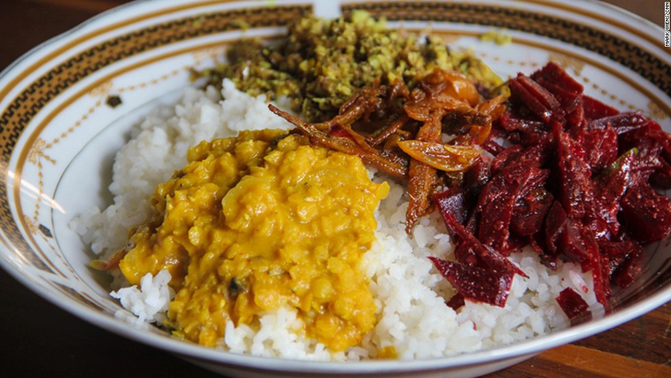 斯里蘭卡道地的黃咖哩是餐桌上經常出現的美食。